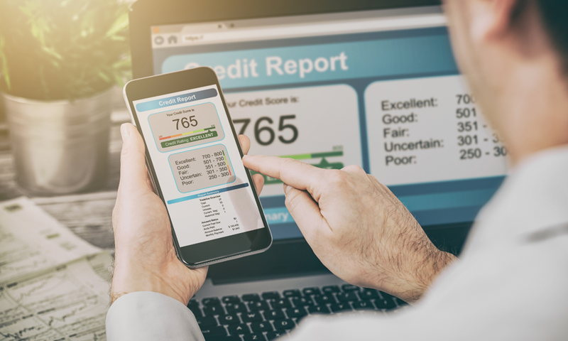 checking a credit score