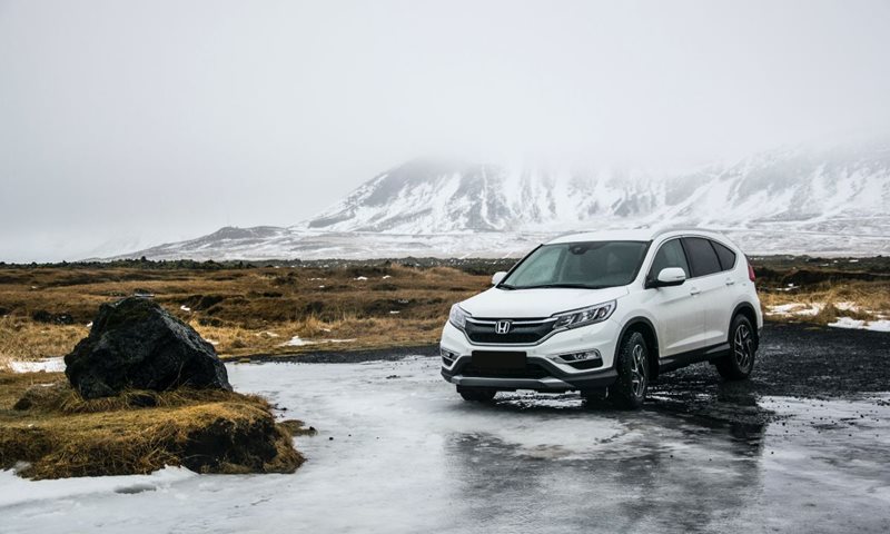 car in the mountains