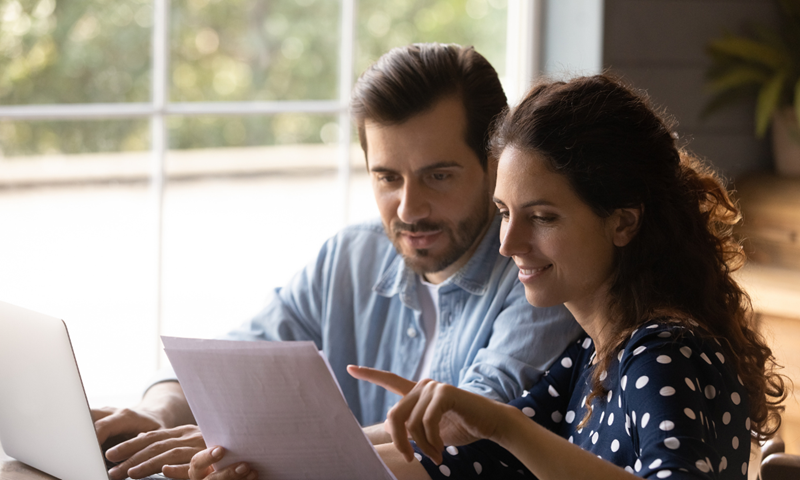 Couple excited to see credit score increase